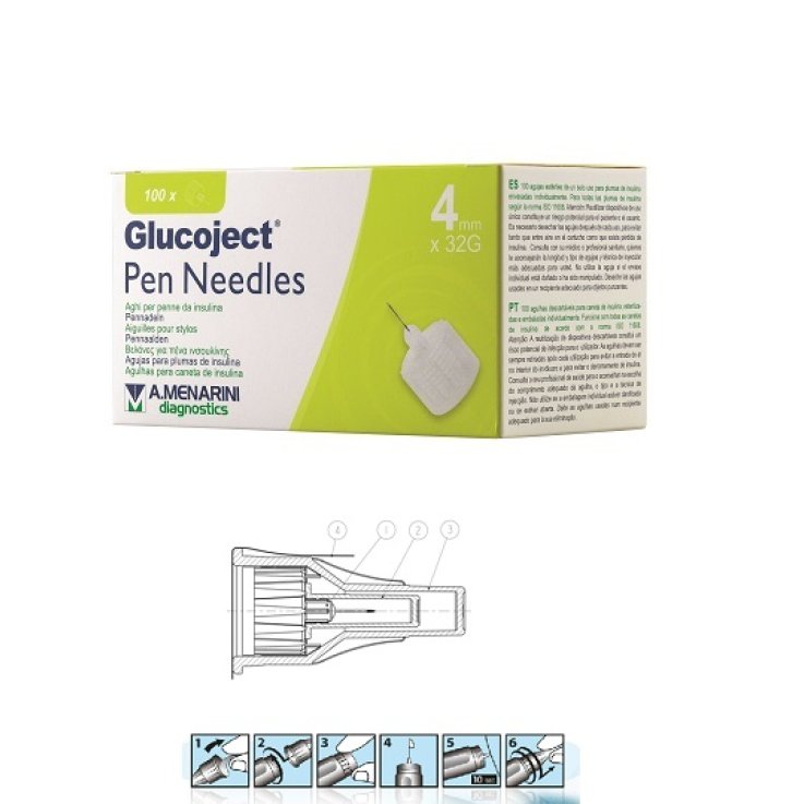 GLUCOJECT Pen Needles 32g 4mm GLUCOJECT Pen Needles 32g 4mm