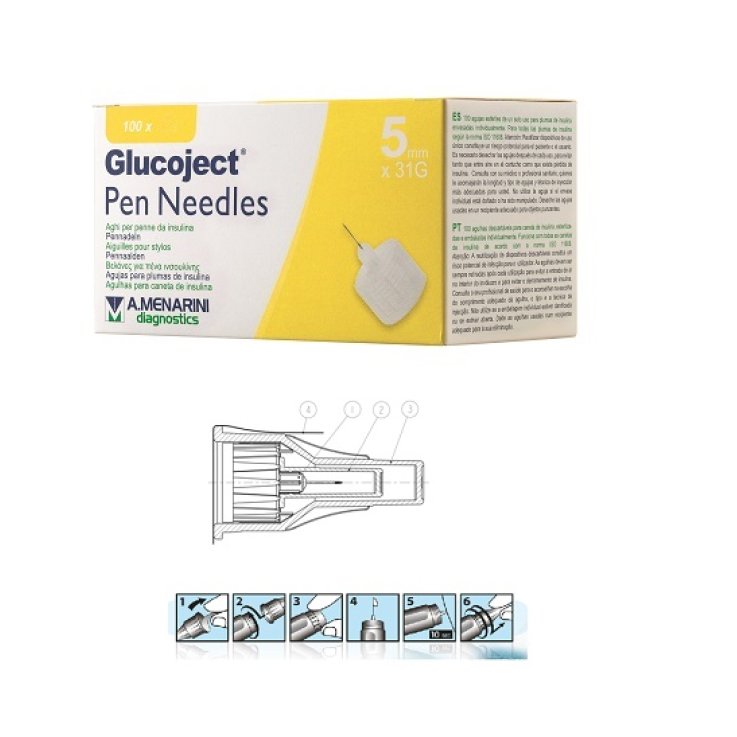 GLUCOJECT Pen Needles 31g 5mm GLUCOJECT Pen Needles 31g 5mm
