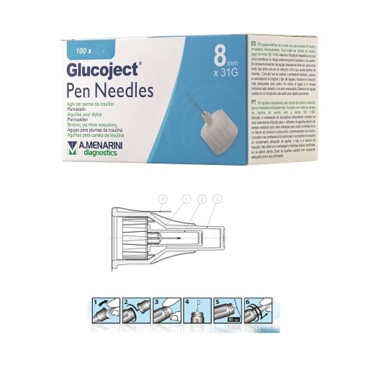 GLUCOJECT Pen Needles 31g 8mm GLUCOJECT Pen Needles 31g 8mm