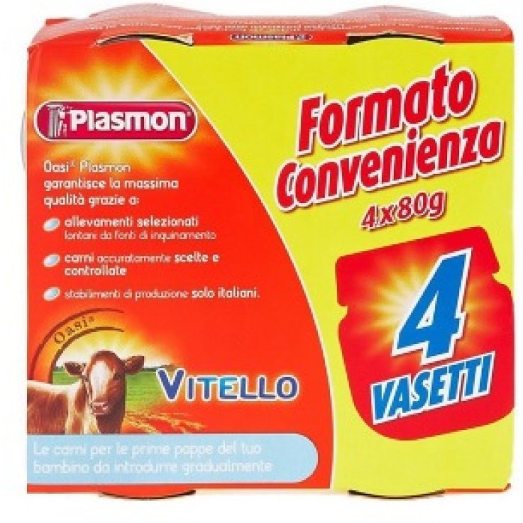 PLASMON OMOGENEIZZATO VITELLO 4 X 80 G PLASMON OMOGENEIZZATO VITELLO 4 X 80 G