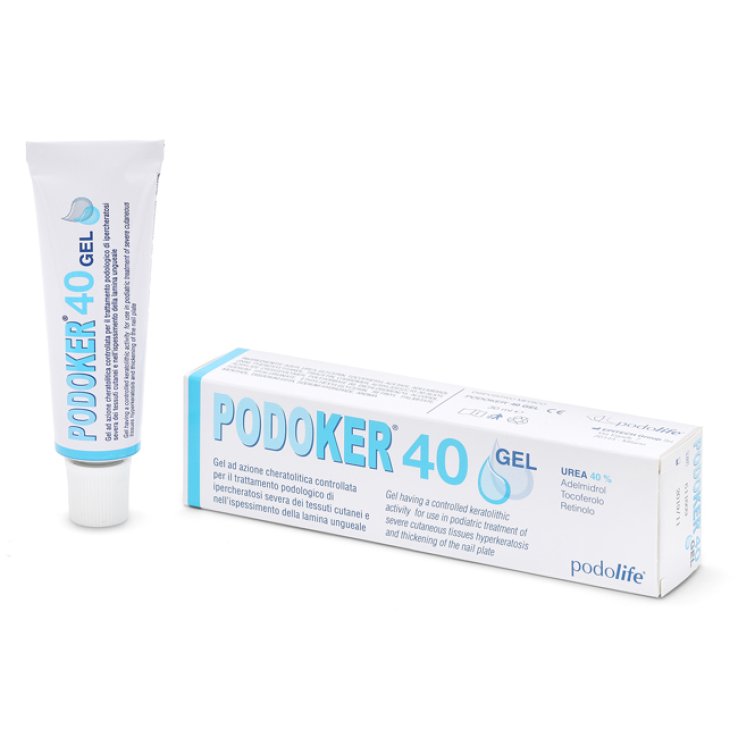 PODOKER 40 GEL AZIONE CHERATOLITICA TUBO DA 30 ML CON APPLICATORE PODOKER 40 GEL AZIONE CHERATOLITICA TUBO DA 30 ML CON APPLICATORE