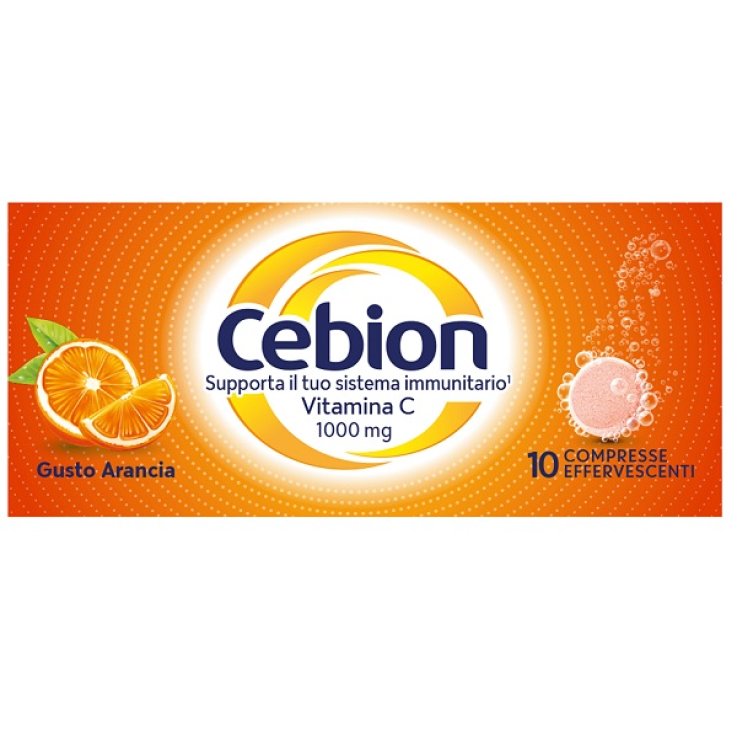CEBION EFFERVESCENTI VITAMINA C ARANCIA 10 COMPRESSE CEBION EFFERVESCENTI VITAMINA C ARANCIA 10 COMPRESSE