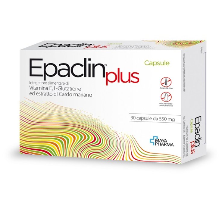 EPACLIN PLUS 30 CAPSULE DA 550 MG SENZA GLUTINE NATURALMENTEPRIVO DI LATTOSIO EPACLIN PLUS 30 CAPSULE DA 550 MG SENZA GLUTINE NATURALMENTEPRIVO DI LATTOSIO