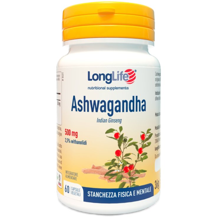 LONGLIFE ASHWAGANDHA 60 Cps LONGLIFE ASHWAGANDHA 60 Cps