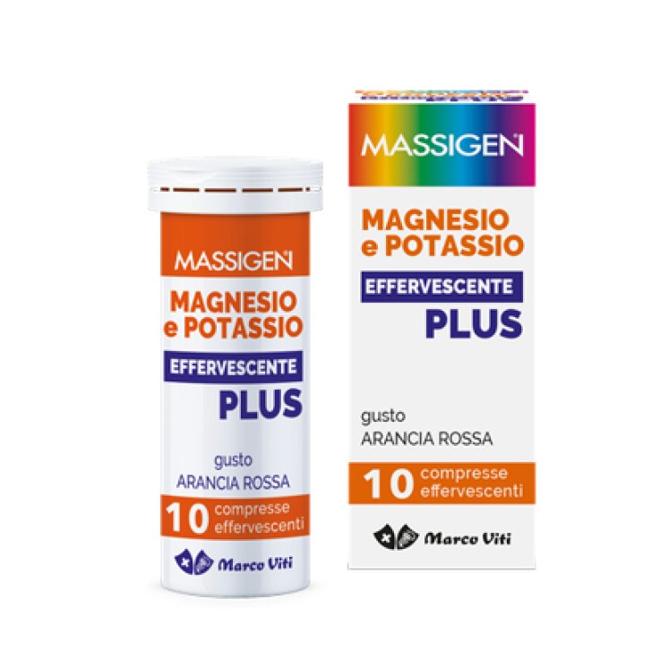 MASSIGEN MAGNESIO E POTASSIO EFFERVESCENTE PLUS 10 COMPRESSE MASSIGEN MAGNESIO E POTASSIO EFFERVESCENTE PLUS 10 COMPRESSE