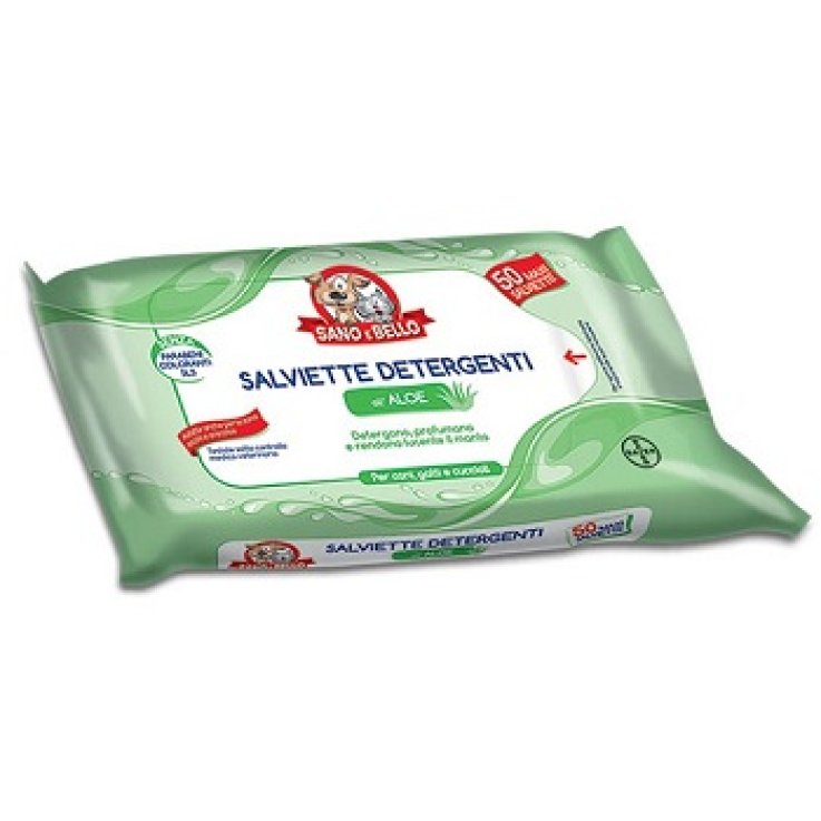 SANO E BELLO SALVIETTE DETERGENTI ALL'ALOE 50 PEZZI SANO E BELLO SALVIETTE DETERGENTI ALL'ALOE 50 PEZZI