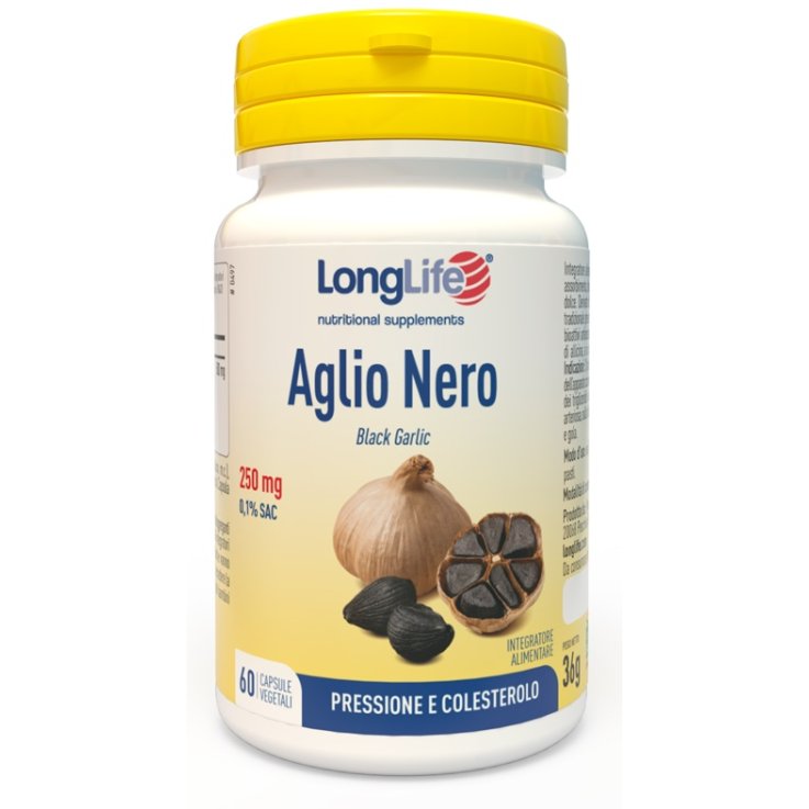 LONGLIFE AGLIO NERO 60 CAPSULE VEGETALI LONGLIFE AGLIO NERO 60 CAPSULE VEGETALI