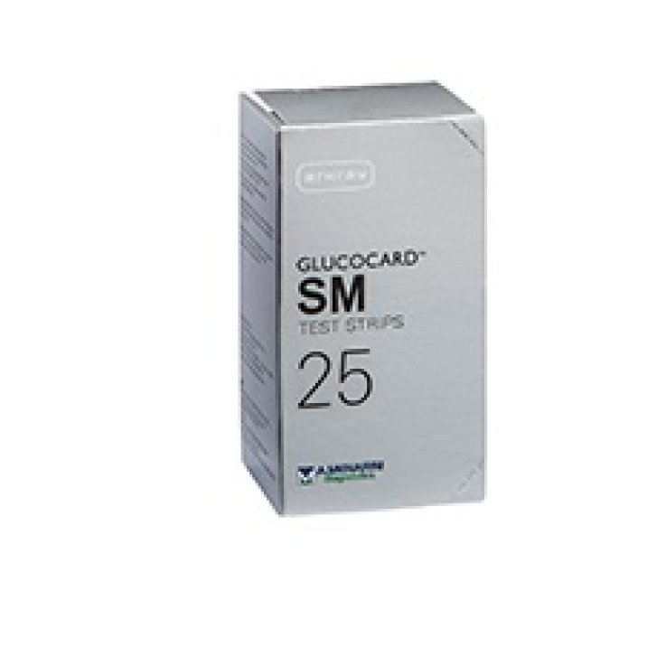 TEST STRIPS PER MISURAZIONE GLICEMIA GLUCOCARD SM 25 PEZZI TEST STRIPS PER MISURAZIONE GLICEMIA GLUCOCARD SM 25 PEZZI