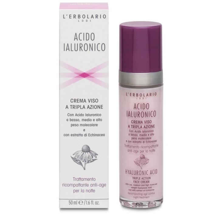 ACIDO IALURONICO CREMA VISO A TRIPLA AZIONE TRATTAMENTO RICOMPATTANTE ANTIAGE NOTTE 50 ML ACIDO IALURONICO CREMA VISO A TRIPLA AZIONE TRATTAMENTO RICOMPATTANTE ANTIAGE NOTTE 50 ML