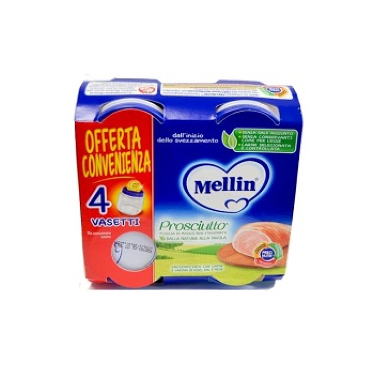MELLIN OMOGENEIZZATO PROSCIUTTO 4 X 80G MELLIN OMOGENEIZZATO PROSCIUTTO 4 X 80G