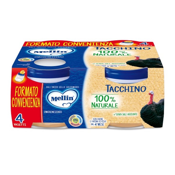 MELLIN OMOGENEIZZATO TACCHINO 4X80 G MELLIN OMOGENEIZZATO TACCHINO 4X80 G
