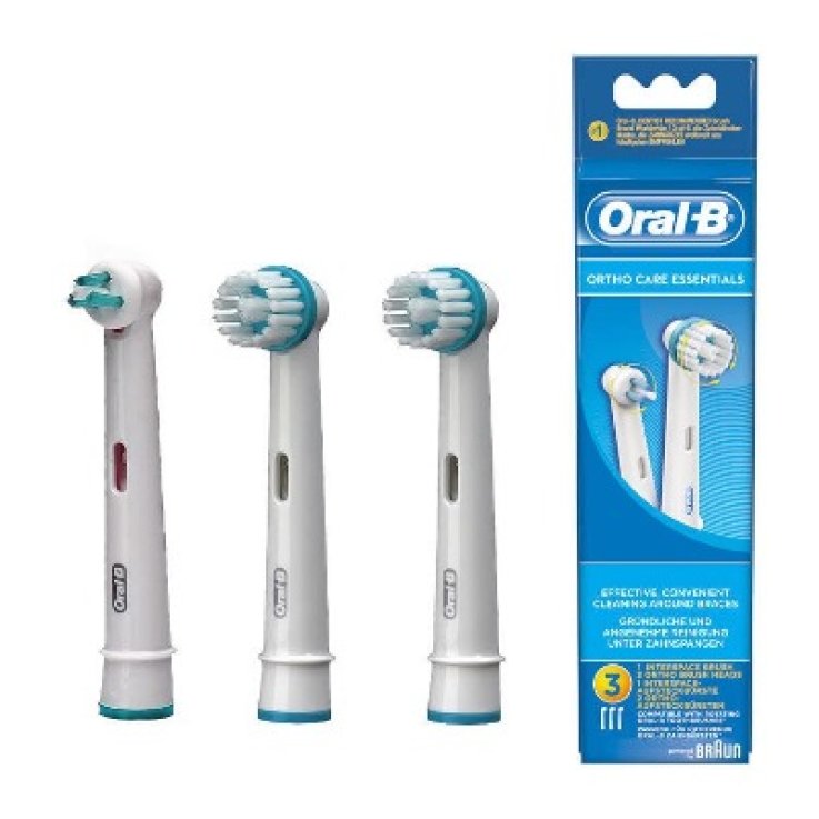 ORALB ORTHO CARE ESSENTIALS TESTINE SPAZZOLINO ELETTRICO APPARECCHIO ORTODONTICO 3 PEZZI ORALB ORTHO CARE ESSENTIALS TESTINE SPAZZOLINO ELETTRICO APPARECCHIO ORTODONTICO 3 PEZZI