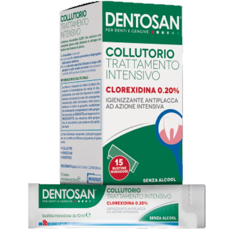 DENTOSAN COLLUTORIO MONODOSE INTENSIVO 0,20% 15 BUSTINE DA 10 ML DENTOSAN COLLUTORIO MONODOSE INTENSIVO 0,20% 15 BUSTINE DA 10 ML