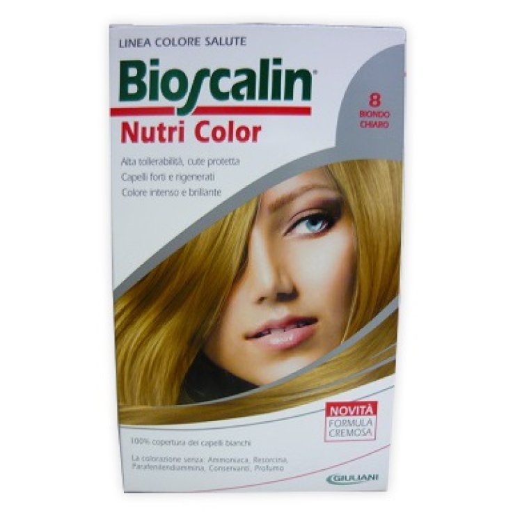 BIOSCALIN NUTRI COLOR 8 BIONDO CHIARO SINCROB 124 ML