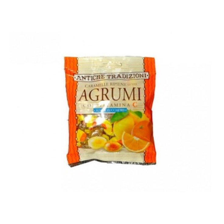 ANTICHE TRADIZIONI CARAMELLE RIPIENE CON VITAMINA C GUSTO AGRUMI 60 G ANTICHE TRADIZIONI CARAMELLE RIPIENE CON VITAMINA C GUSTO AGRUMI 60 G