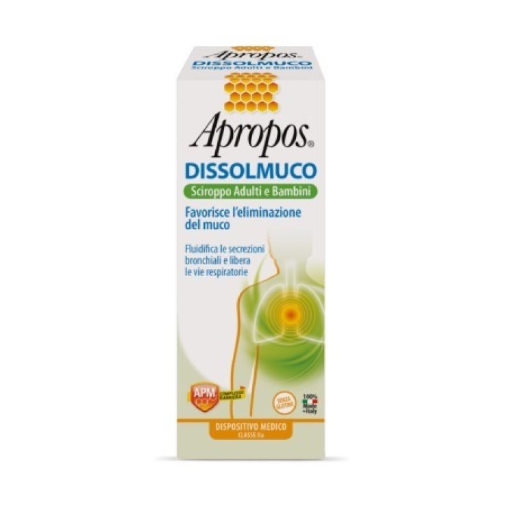 APROPOS DISSOLMUCO SCIROPPO ADULTI E BAMBINI 230 G APROPOS DISSOLMUCO SCIROPPO ADULTI E BAMBINI 230 G