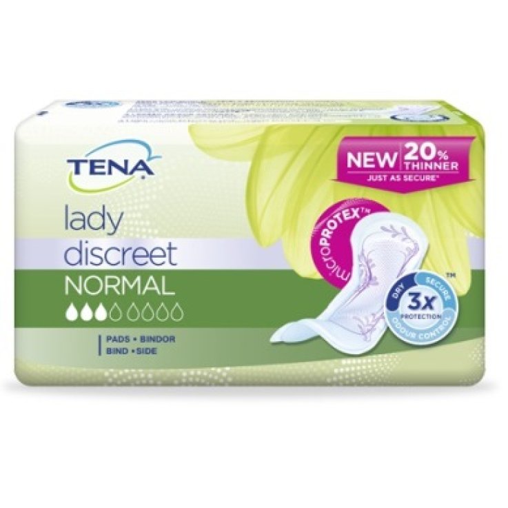 PANNOLONE SAGOMATO TENA DISCREET NORMAL 12 PEZZI PANNOLONE SAGOMATO TENA DISCREET NORMAL 12 PEZZI