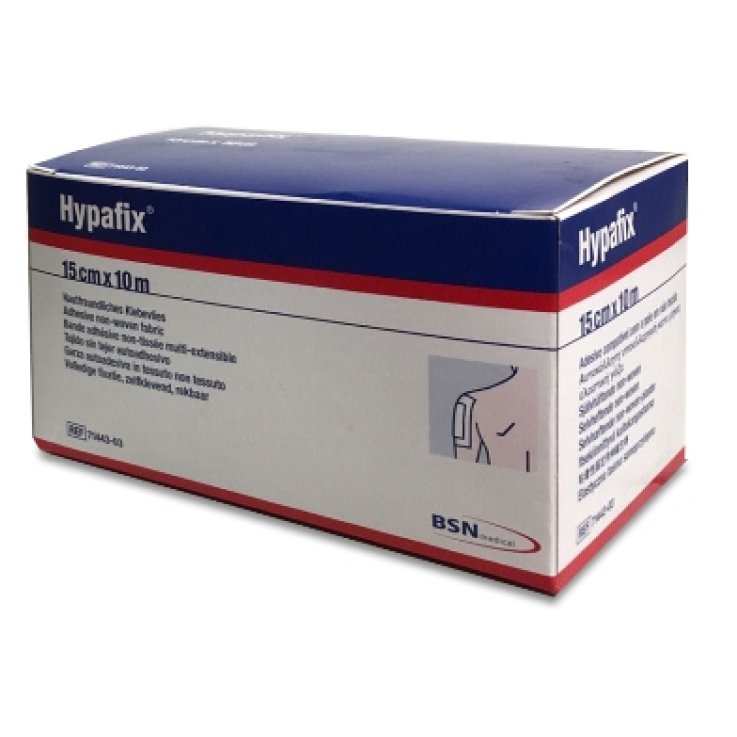 FASCIA AUTOADESIVA PER FISSAGGIO CATETERI E MEDICAZIONI HYPAFIX IN TESSUTO NON TESSUTO DI POLIESTERE ELASTICO ACRILICO SENZA RESINE E GOMME NATURALI 15X1000CM FASCIA AUTOADESIVA PER FISSAGGIO CATETERI E MEDICAZIONI HYPAFIX IN TESSUTO NON TESSUTO DI POLIESTERE ELASTICO ACRILICO SENZA RESINE E GOMME NATURALI 15X1000CM