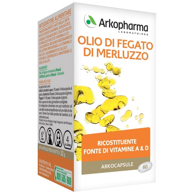 ARKOCPS Olio Feg.Merluzzo60Cps ARKOCPS Olio Feg.Merluzzo60Cps