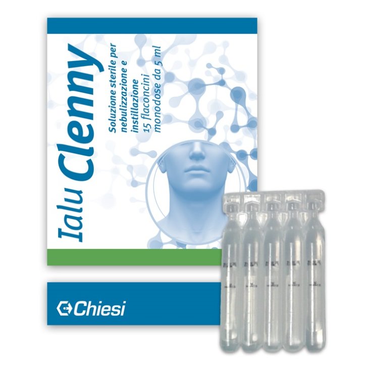 IALU CLENNY 15 FLACONCINI 5 ML SOLUZIONE STERILE PER NEBULIZZAZIONE E INSTILLAZIONE CON ACIDO IALURONICO IALU CLENNY 15 FLACONCINI 5 ML SOLUZIONE STERILE PER NEBULIZZAZIONE E INSTILLAZIONE CON ACIDO IALURONICO