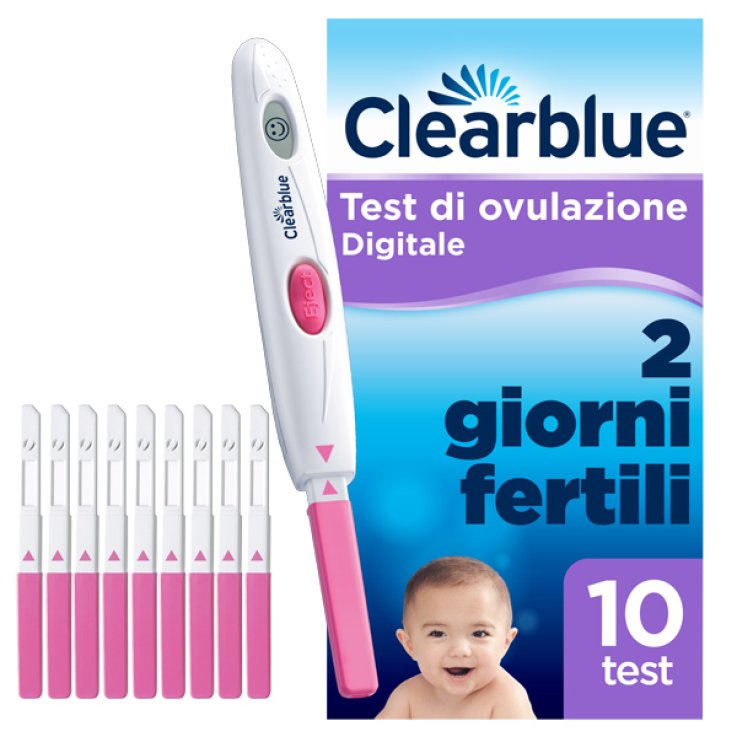 TEST DI OVULAZIONE CLEARBLUE DIGITALE 10 PEZZI