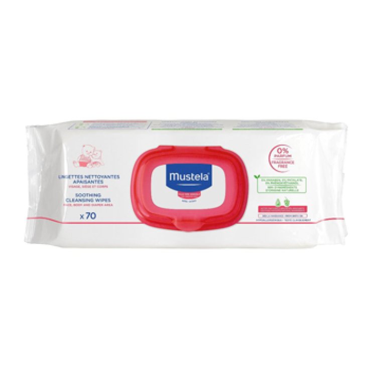 MUSTELA SALVIETTE DETERGENTE LENITIVO 70 PEZZI MUSTELA SALVIETTE DETERGENTE LENITIVO 70 PEZZI