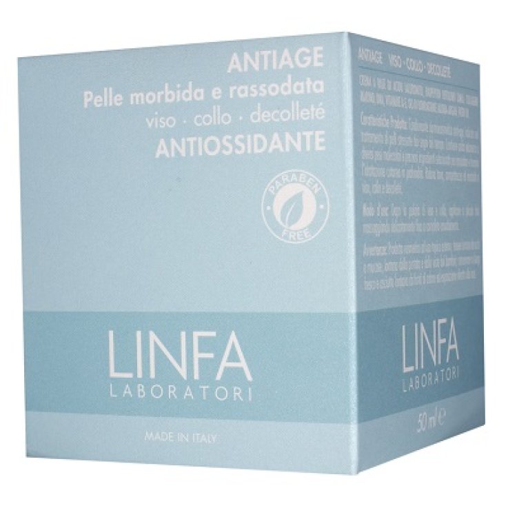 LINFA ANTIAGE PELLE MORBIDA E RASSODATA VISO COLLO DECOLLETEANTIOSSIDANTE 50 ML