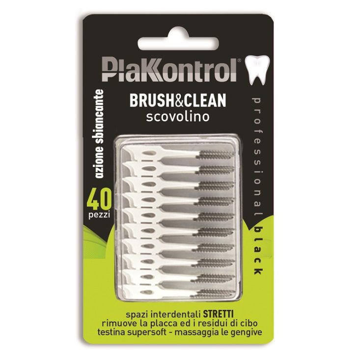 PLAKKONTROL BRUSH & CLEAN CARBON 40 PEZZI PLAKKONTROL BRUSH & CLEAN CARBON 40 PEZZI