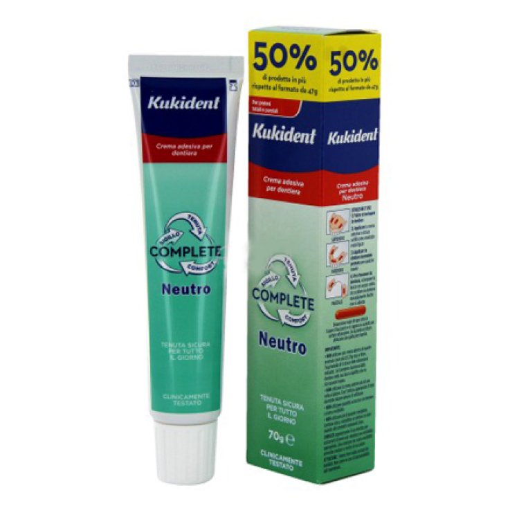 KUKIDENT NEUTRO COMPLETE CREMA ADESIVA PER PROTESI DENTARIE70 G
