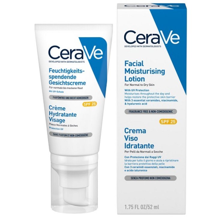CERAVE CREMA VISO IDRATANTE SPF25 52 ML CERAVE CREMA VISO IDRATANTE SPF25 52 ML