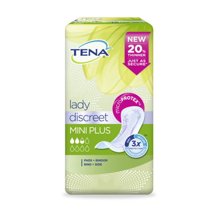 PANNOLONE SAGOMATO TENA DISCREET MINI PLUS 16 PEZZI PANNOLONE SAGOMATO TENA DISCREET MINI PLUS 16 PEZZI