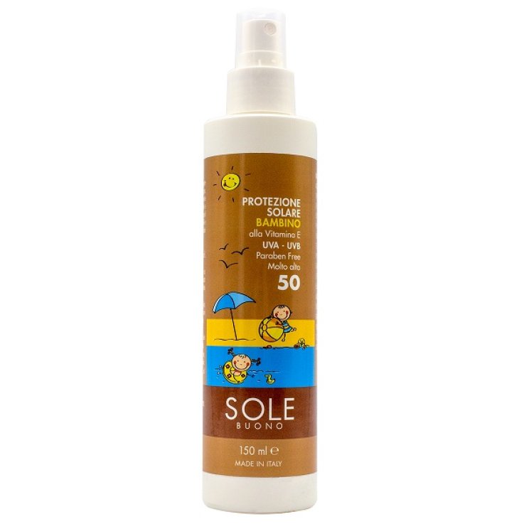 SOLE BUONO PROTEZIONE SOLARE MOLTO ALTA PER BAMBINO 150 ML SOLE BUONO PROTEZIONE SOLARE MOLTO ALTA PER BAMBINO 150 ML
