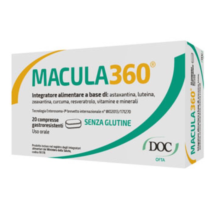 MACULA360 20 COMPRESSE GASTRORESISTENTI MACULA360 20 COMPRESSE GASTRORESISTENTI