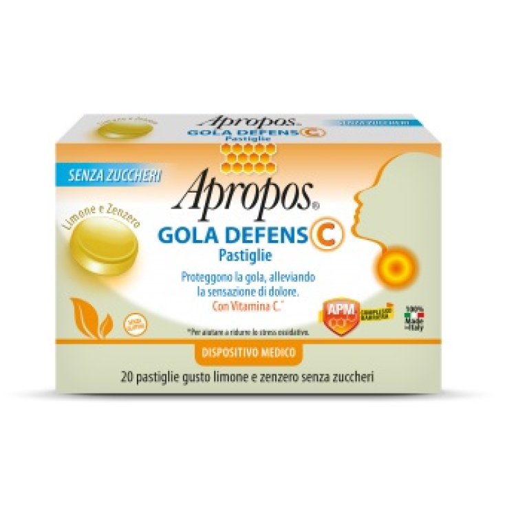 APROPOS GOLA DEFENS C LIMONE/ZENZERO 20 PASTIGLIE APROPOS GOLA DEFENS C LIMONE/ZENZERO 20 PASTIGLIE