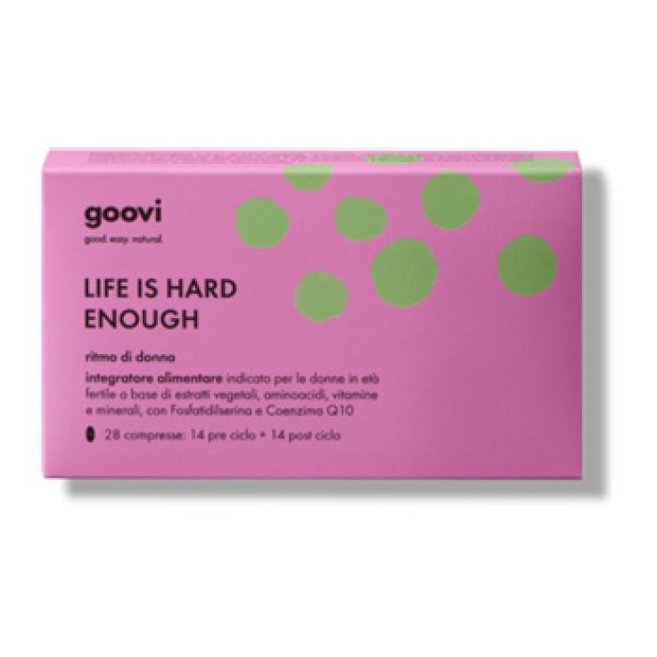 GOOVI LIFE IS HARD ENOUGH RITMO DI DONNA 28 COMPRESSE GOOVI LIFE IS HARD ENOUGH RITMO DI DONNA 28 COMPRESSE