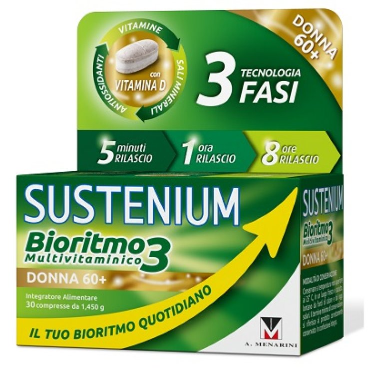 SUSTENIUM BIORITMO3 DONNA 60+ 30 COMPRESSE SUSTENIUM BIORITMO3 DONNA 60+ 30 COMPRESSE
