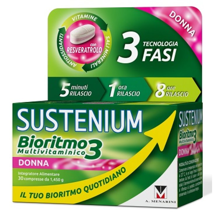 SUSTENIUM BIORITMO3 DONNA ADULTA 30 COMPRESSE SUSTENIUM BIORITMO3 DONNA ADULTA 30 COMPRESSE
