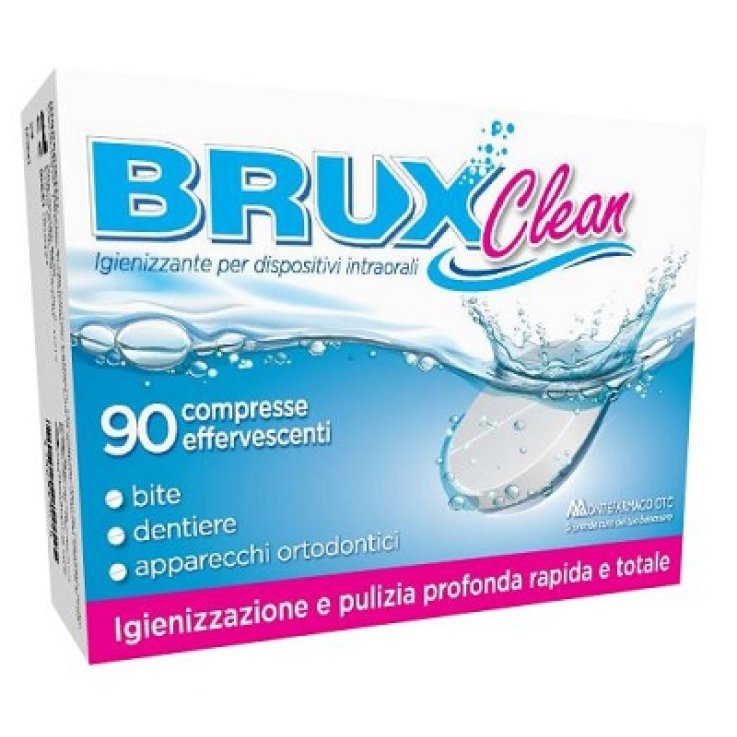 BRUX CLEAN 90 COMPRESSE EFFERVESCENTI BRUX CLEAN 90 COMPRESSE EFFERVESCENTI