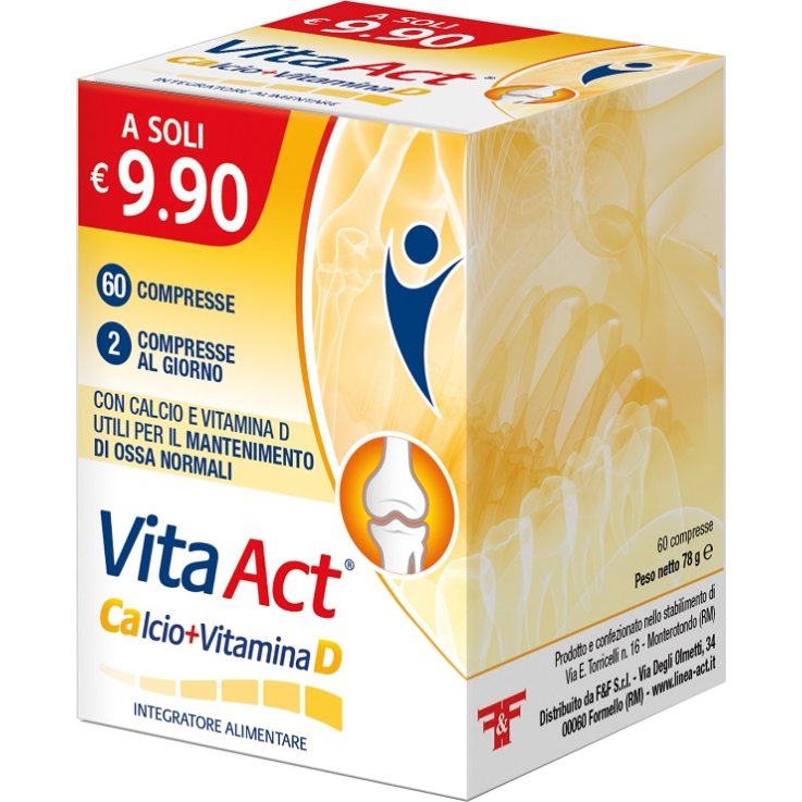 VITA ACT Calcio+Vit.D 60Cpr VITA ACT Calcio+Vit.D 60Cpr