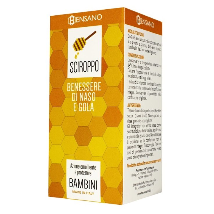 BENSANO SCIROPPO BAMBINI 200 ML BENSANO SCIROPPO BAMBINI 200 ML