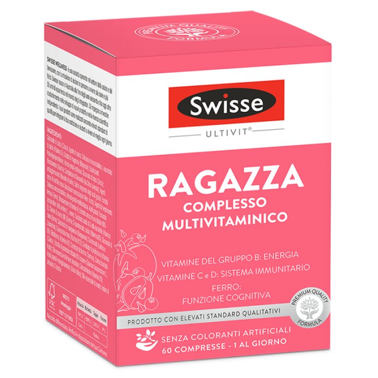 SWISSE MULTIVITAMINICO RAGAZZA 60 COMPRESSE SWISSE MULTIVITAMINICO RAGAZZA 60 COMPRESSE