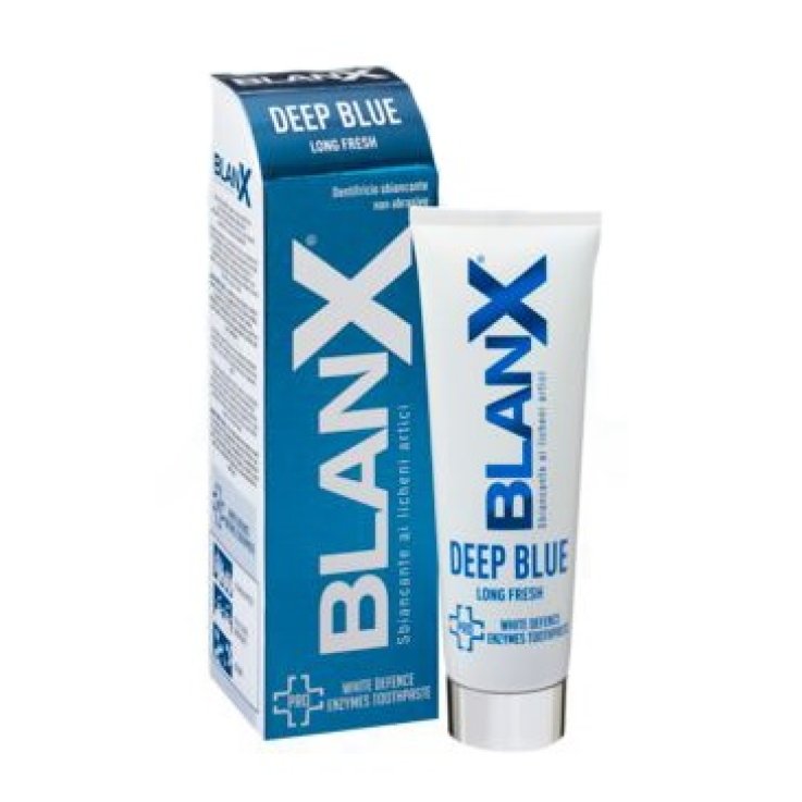 BLANX DEEP BLUE DENTIFRICIO SBIANCANTE NON ABRASIVO 75 ML BLANX DEEP BLUE DENTIFRICIO SBIANCANTE NON ABRASIVO 75 ML