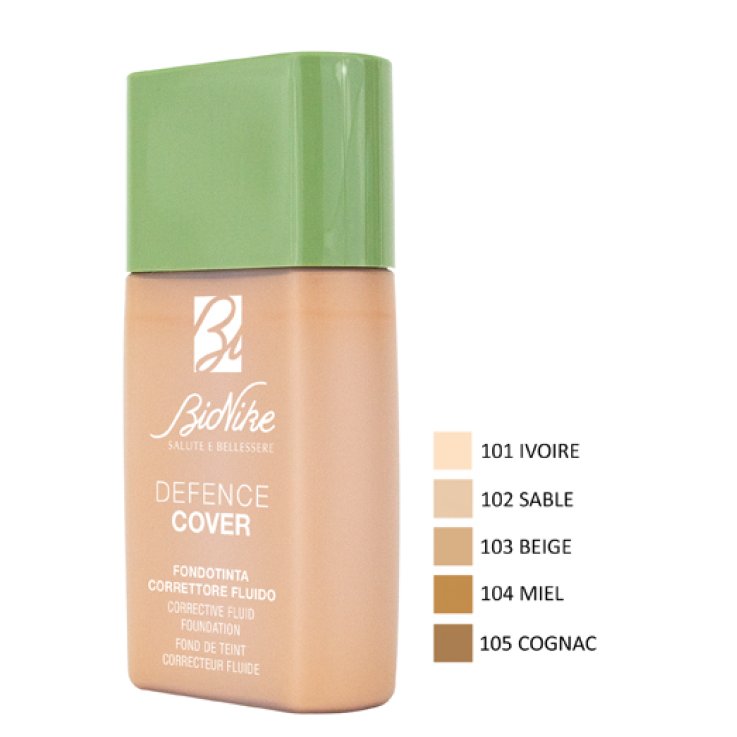 DEFENCE COVER FONDOTINTA CORRETTORE FLUIDO 102 40 ML DEFENCE COVER FONDOTINTA CORRETTORE FLUIDO 102 40 ML