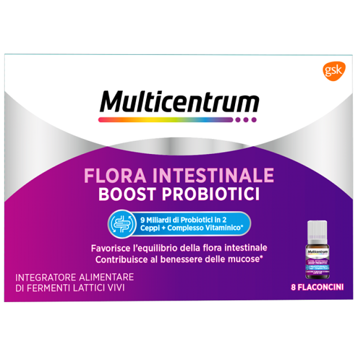 MULTICENTRUM FLORA INTESTINALE BOOST PROBIOTICI 8 FLACONCINI MULTICENTRUM FLORA INTESTINALE BOOST PROBIOTICI 8 FLACONCINI