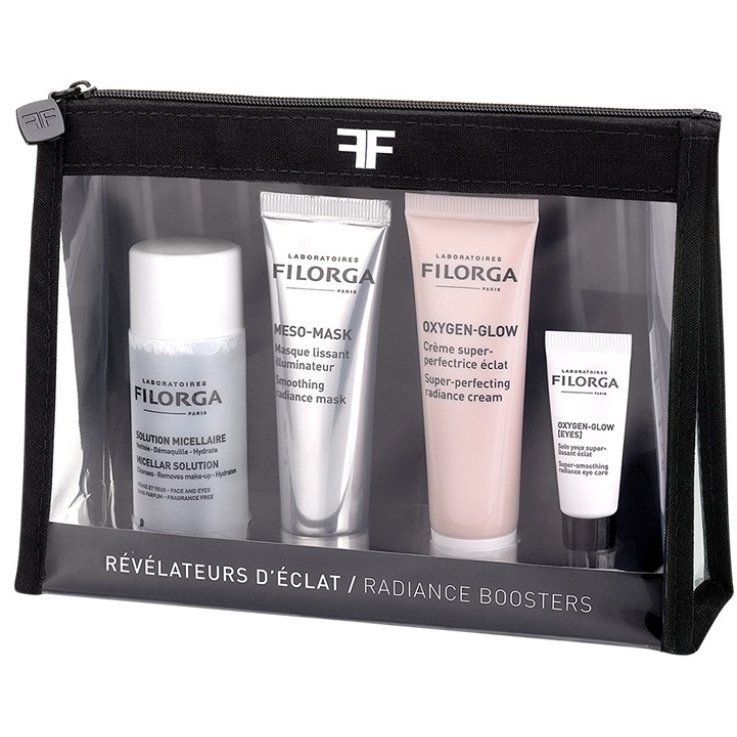 FILORGA ROUTINE KIT RADIANCE SOLUTION MICELLAIRE 50 ML + MESO MASK 30 ML + OXYGEN GLOW CREAM 30 ML + OXYGEN GLOW EYES 4ML FILORGA ROUTINE KIT RADIANCE SOLUTION MICELLAIRE 50 ML + MESO MASK 30 ML + OXYGEN GLOW CREAM 30 ML + OXYGEN GLOW EYES 4ML