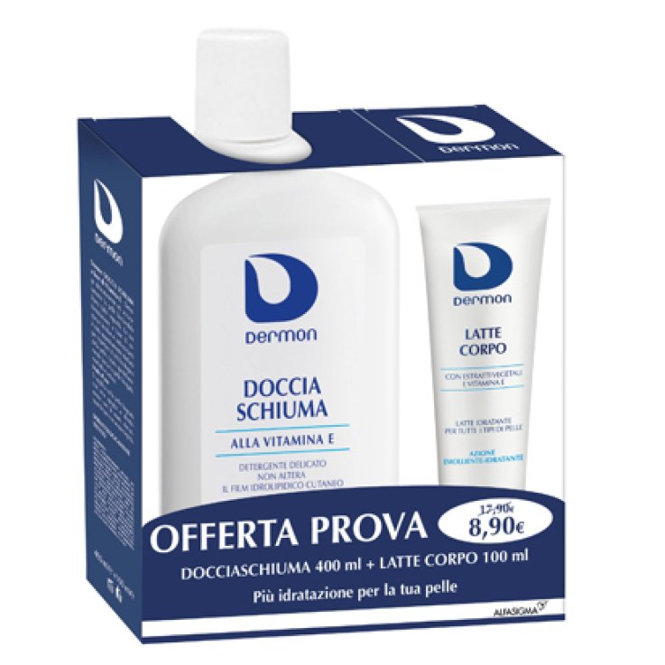 DERMON BIPACCO BAGNODOCCIA VIT E 400 ML + LATTE CORPO 100 ML DERMON BIPACCO BAGNODOCCIA VIT E 400 ML + LATTE CORPO 100 ML