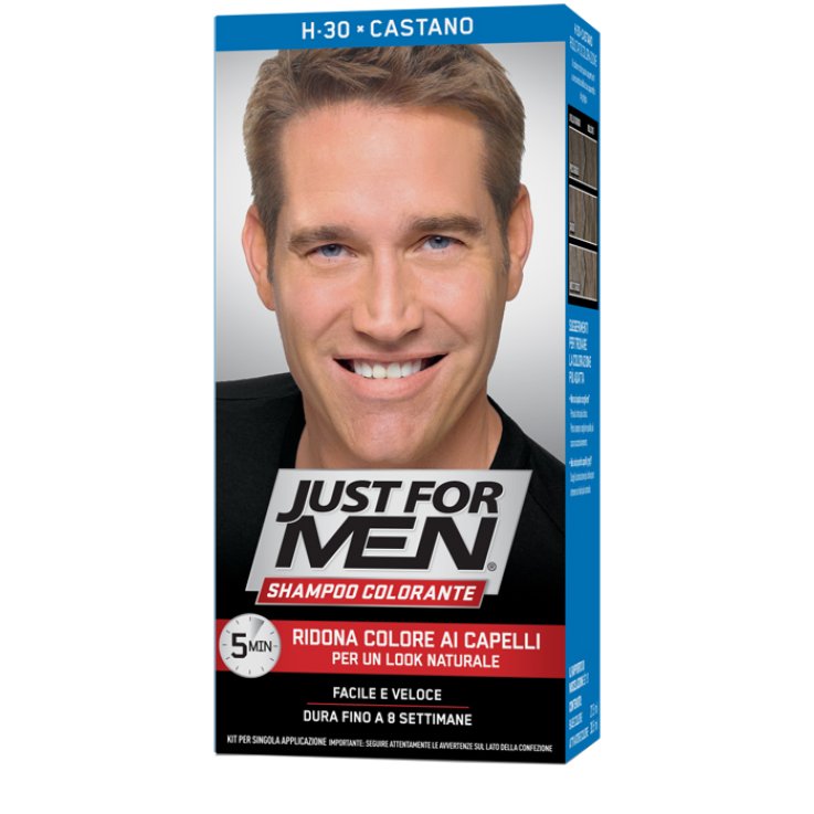 JUST FOR MEN SHAMPOO COLORANTE H30 CASTANO JUST FOR MEN SHAMPOO COLORANTE H30 CASTANO