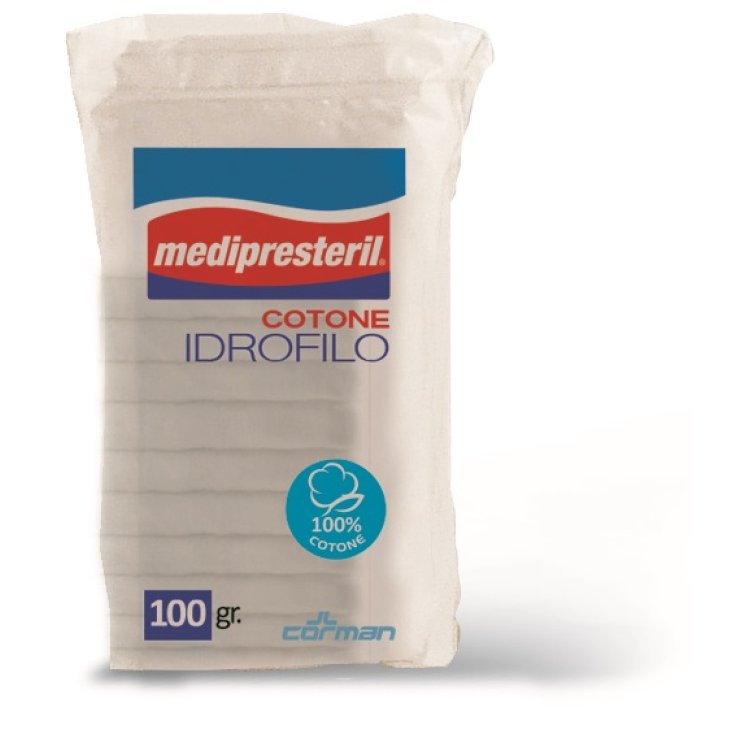 COTONE IDROFILO FU MEDIPRESTERIL CONFEZIONE DA 100GRAMMI COTONE IDROFILO FU MEDIPRESTERIL CONFEZIONE DA 100GRAMMI