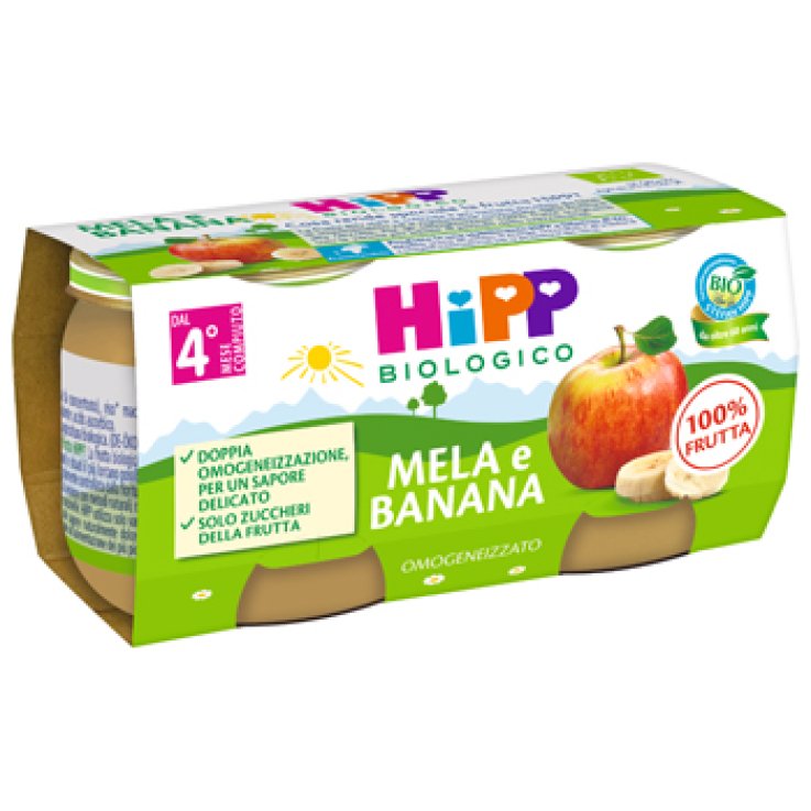 OMO HIPP Bio Mela/Banana 2x80g OMO HIPP Bio Mela/Banana 2x80g