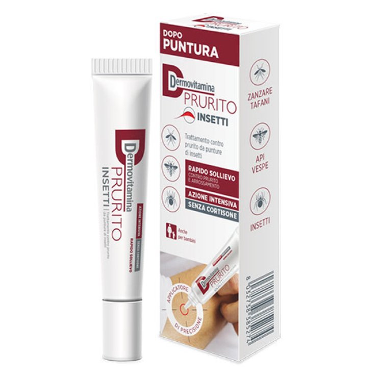 DERMOVITAMINA PRURITO INSETTI DOPO PUNTURA RAPIDO SOLLIEVO AZIONE INTENSIVA SENZA CORTISONE 15 ML DERMOVITAMINA PRURITO INSETTI DOPO PUNTURA RAPIDO SOLLIEVO AZIONE INTENSIVA SENZA CORTISONE 15 ML